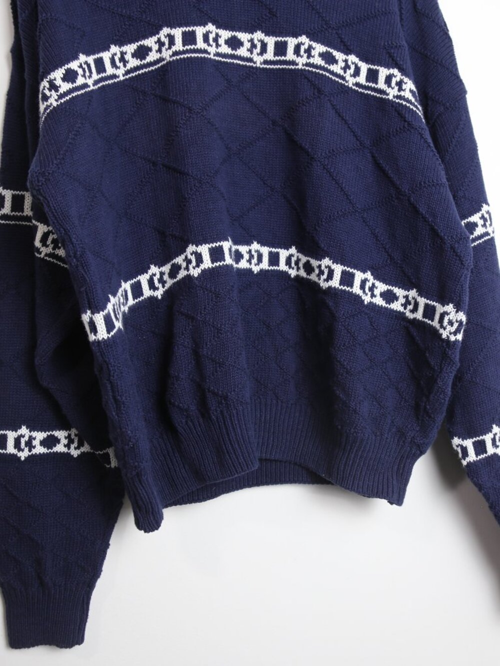 Vintage Northcountry Eaton Textured Knit Isle Pullover Sweater Size Large - Picture 3 of 6